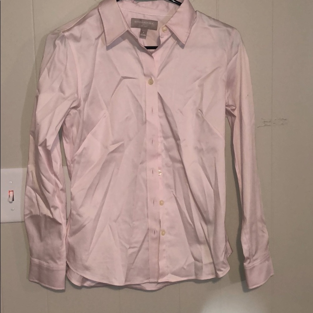 Pink button up